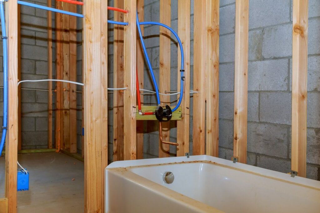 Pipe Patrol AZ bathroom plumbing rough-in during a remodel
